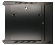 Extralink Szafka wisząca rack 9U 600x600 czarna dwusekcyjna EX.12943 - 489357 - zdjęcie 4